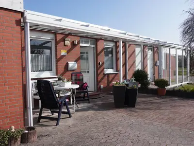 Eingang Ferienbungalow Meertied