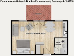 Ferienwohnung für 2 Personen (33 m²) in Dranske