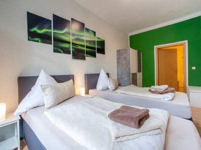 grüne Schlafzimmer