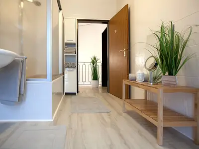 Badezimmer im Ferienhaus Wittneven