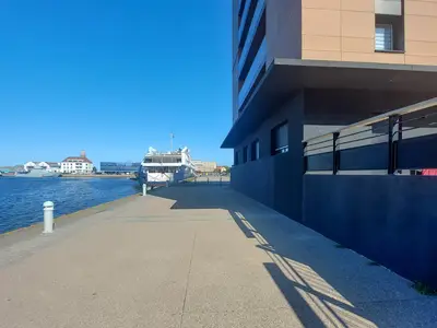 outside