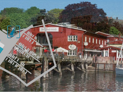 Lageübersicht am Hafen in Eckernförde