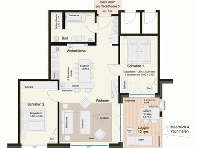 Ferienwohnung für 7 Personen (78 m²) in Eckernförde 7/10