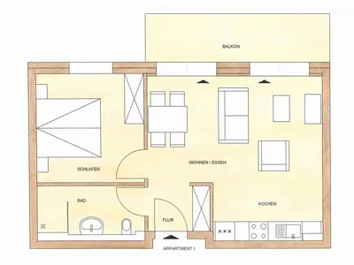 Ferienwohnung für 3 Personen (46 m²) in Eckernförde 2/10