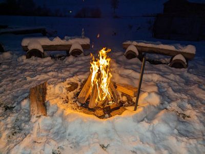 Winterlagerfeuer