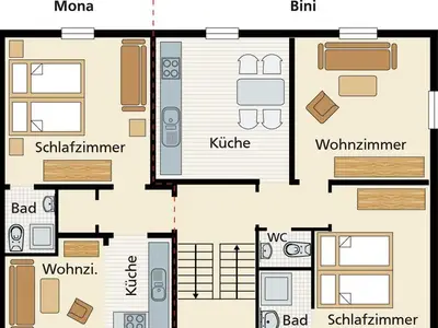 Ferienwohnung für 2 Personen (37 m²) in Edertal 6/6