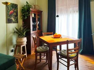 Wohnzimmer mit Zugang zur Terrasse