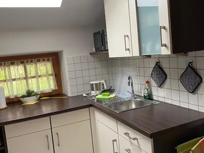 gut ausgestattete Küche