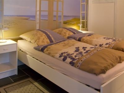 Schlafbereich mit Doppelbett (160 x 2 m)