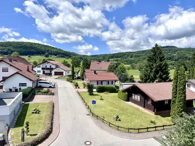 Blick aus der Ferienwohnung Rundblick Rhön