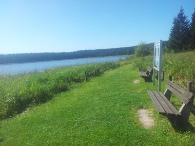 Talsperre Carlsfeld Rastplatz am Ostufer