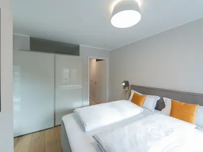 Suites MITTE - Schlafzimmer/Boxspringbett