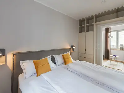 Suites MITTE - Schlafzimmer/Boxspringbett