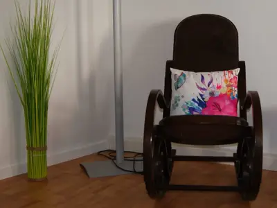 Stuhl, Leseecke im Wohnzimmer