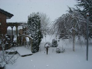 Auch im Winter ist der Garten schön