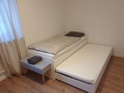 Schlafzimmer 3 mit Einzelbett und/ zweitem Ausziehbett