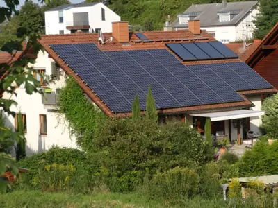 Nordansicht des Hauses