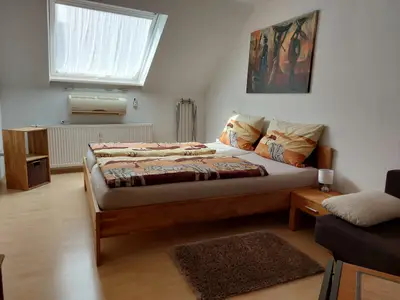 BEDROOM, INSIDE, OUTSIDE