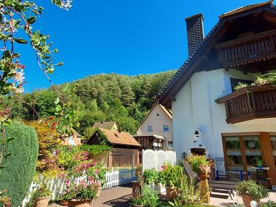 Terrasse und Balkon auf der Rückseite