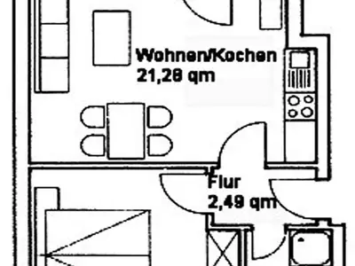 Grundriss Ferienwohnung 2