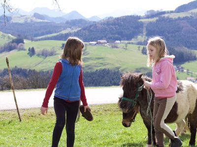 Kinder mit Pony