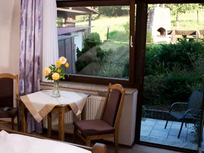 Zimmer 4 Ausblick Garten