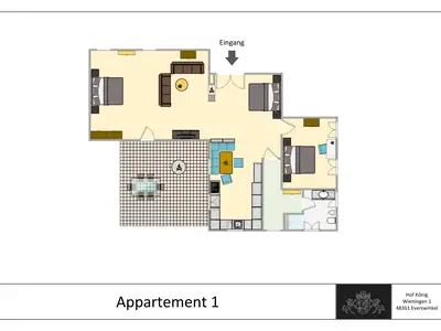 Appartement 1 auf dem Hof König in Everswinkel