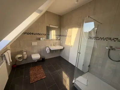 Badezimmer im Appartement 6 auf dem Hof König in Everswinkel