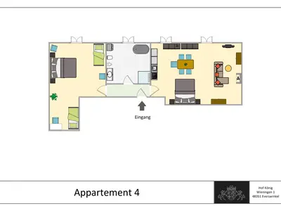 Appartement 4 auf dem Hof König in Everswinke