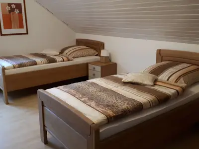 2. Schlafzimmer mit getrennten Betten Ferienwohnung G. Kretschmer in Everswinkel