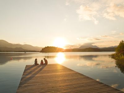 Sonnenuntergang genießen, Naturel Hoteldorf SEELEI