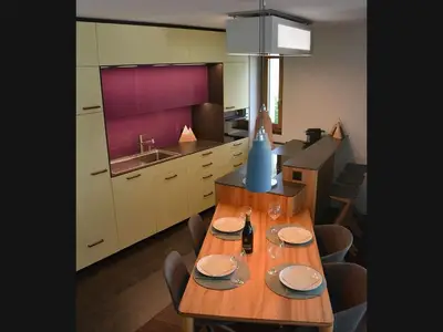 Integrierter Essbereich und Frühstücksbar