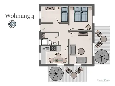 Ferienwohnung für 2 Personen (59 m²) in Fehmarn 6/10