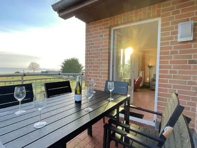 Balkon mit Meerblick