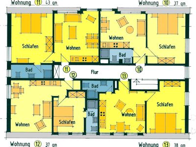 Ferienwohnung für 2 Personen (37 m²) in Fehmarn / Meeschendorf 4/10