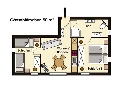 Ferienwohnung für 4 Personen (50 m²) in Fehmarn 7/10