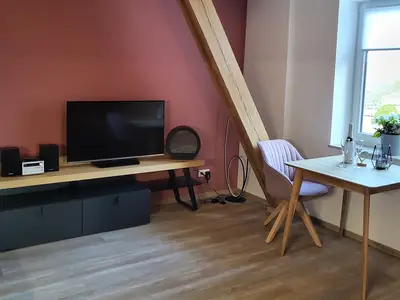 Wohnzimmer mit Smart TV