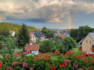 Blick vom Balkon