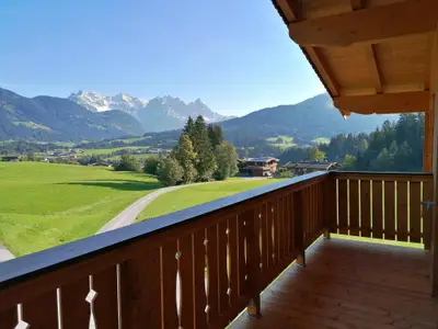 schöne Aussicht vom Balkon