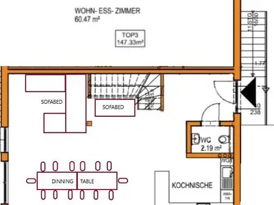 Living area ground floor