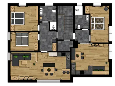 Grundrissplan Ferienwohnung David