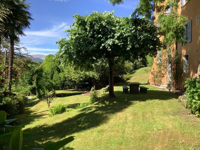 Aussenansicht mit Garten Richtung Norden