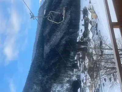 Haus Dorfblick direkt an der Skipiste Blick vom Balkon