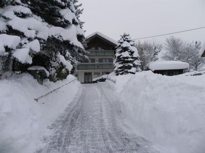 Hausansicht im Allgäuer Winter