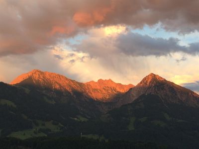 Nebelhorngruppe vom Balkon