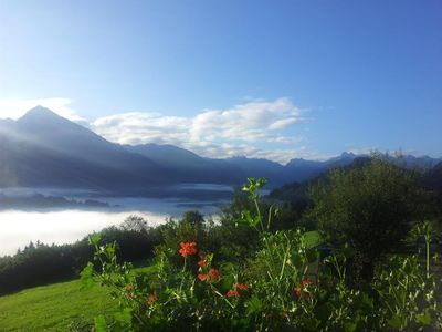 Herbstmorgen auf dem Balkon