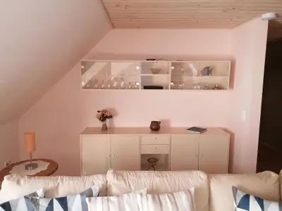 Wohnbereich. Schrankwand im Wohnzimmer