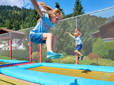 Trampolin springen