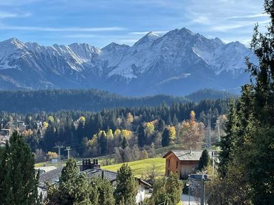 Blick vom vorderen Balkon über Flims