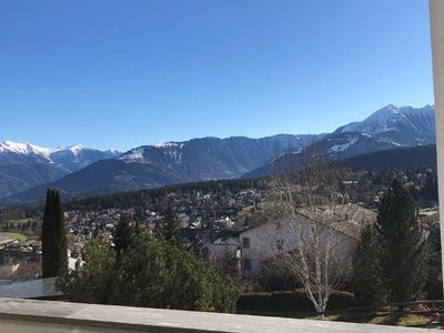 Blick vom vorderen Balkon über Flims